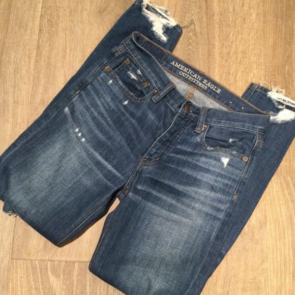 American Eagle high-rise button front denim jeans 00 - Picture 1 of 7